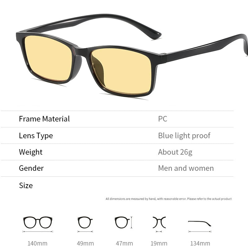 New High-Definition Enhanced Night Vision Reading Glasses with Anti Blue Light and Ultra Light TR90 Frame Presbyopia Glasses Men