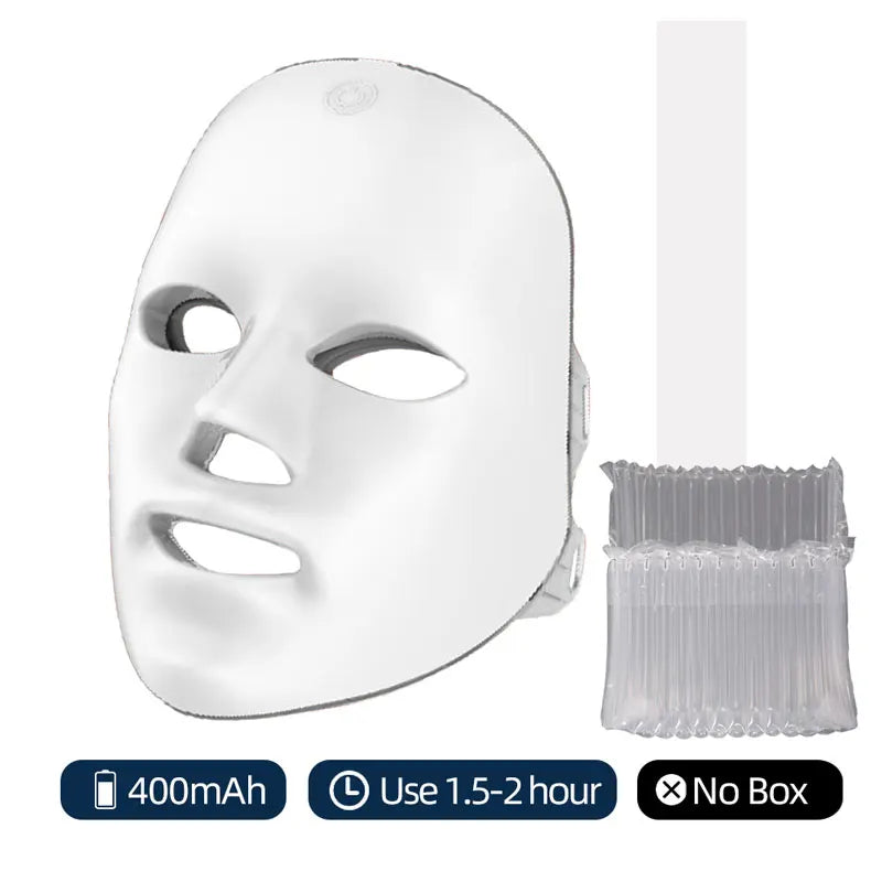 Wireless LED Face Mask 7 Colors Rechargeable Portable Facial Mask Skin Rejuvenation Skin Care Beauty Device