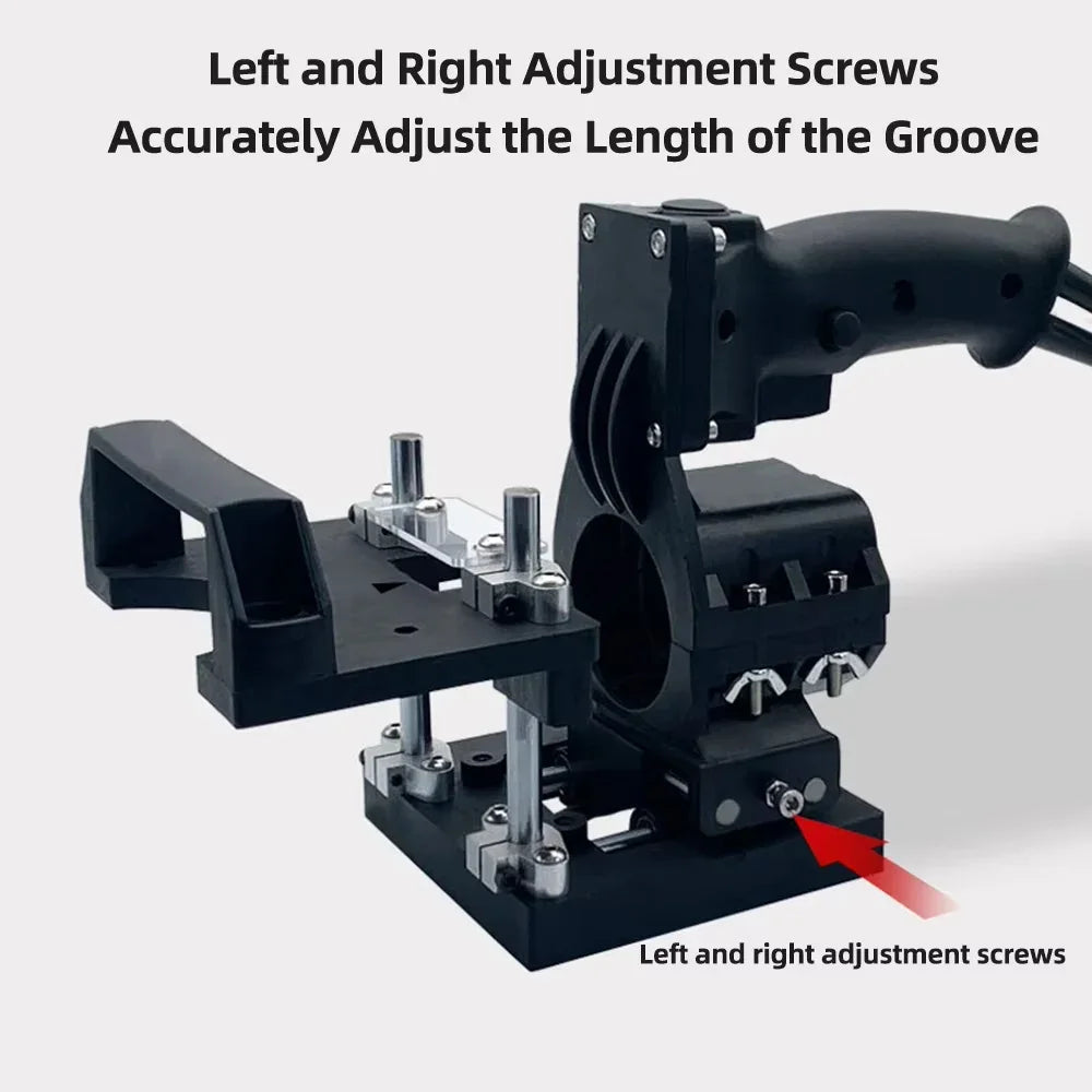 Portable Mini Grooving Machine Rack 2-in-1 Woodworking Mold Trimmer Milling Machine Cutter Connection Positioning Holder Stand