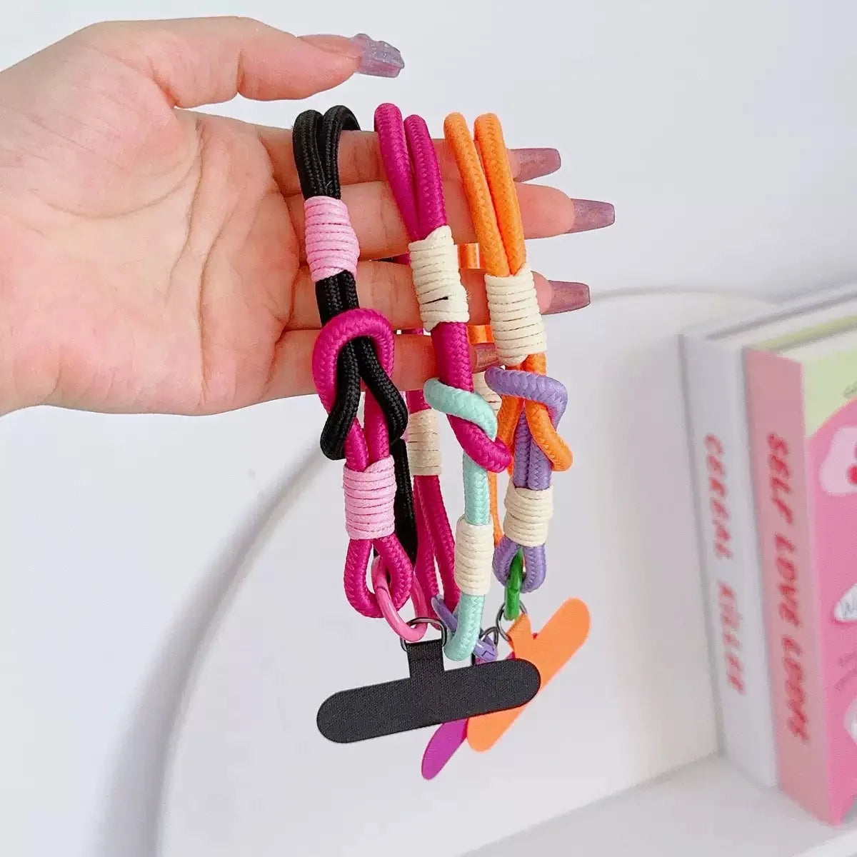 1Pc Short Wrist Strap Phone Case Connection Piece Phone Case Universal Jewelry Accessories Anti slip and Anti fall Portable Pend