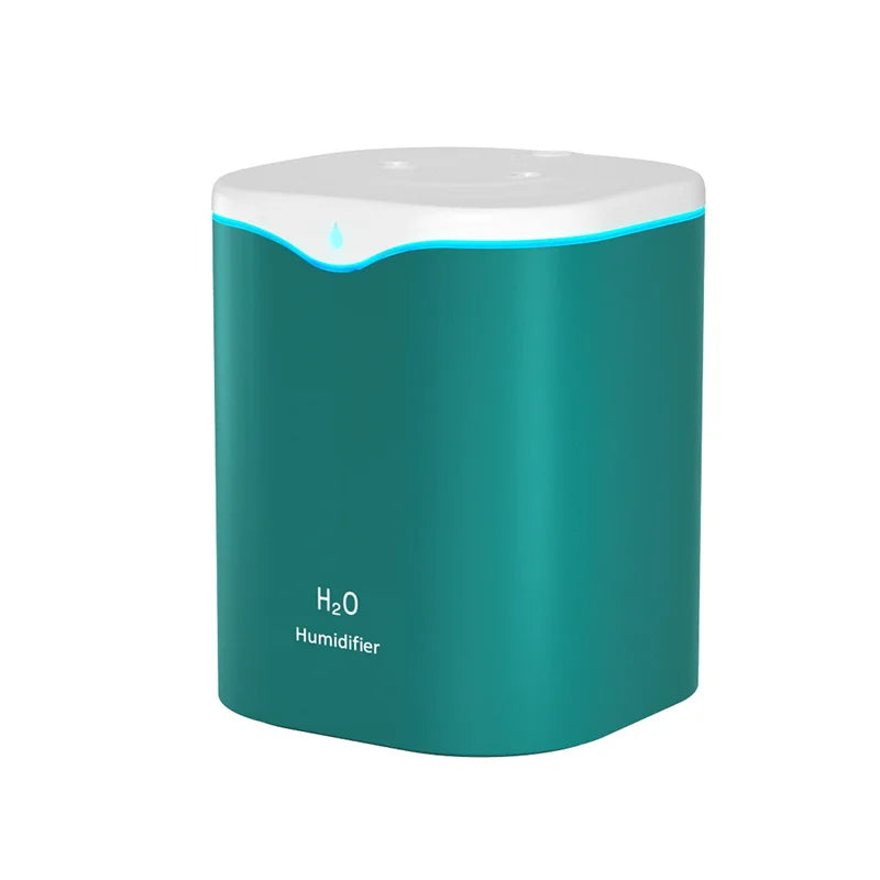 2000ML USB Air Humidifier Large Capacity Home Office Double Spray Port Essential Oil Diffuser Aroma Humificador Mist Fogger