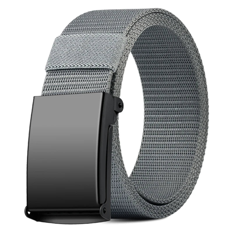 thickened smooth buckle nylon belt, hot selling foreign trade item, men's and women's universal business belt, casual pants belt