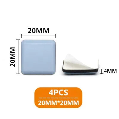 4pcs/set Furniture Leg Slider Pads Anti Scratch Easy Move Heavy Furniture Thickened Moving Pad Anti-abrasion Floor Protector Mat