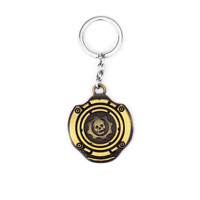 Punk War Machine Pendant Necklace for Men Sport Stainless Steel Reaction Furnace Keychain Metal Slivery Cool Jewelry Accessories