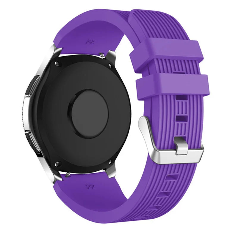 20mm 22mm Silicone Watch Strap Compatible for Samsung 46mm/Galaxy Watch3 45mm/Gear S3 Frontier, Sports Watch Band for Huawei