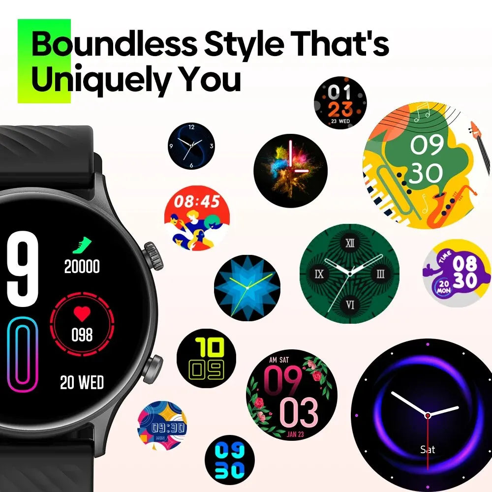 New 2024 Zeblaze Btalk 2 Lite Voice Calling Smart Watch Large 1.39'' IPS Display 100+ Sports Modes 24H Health Monitor Smartwatch