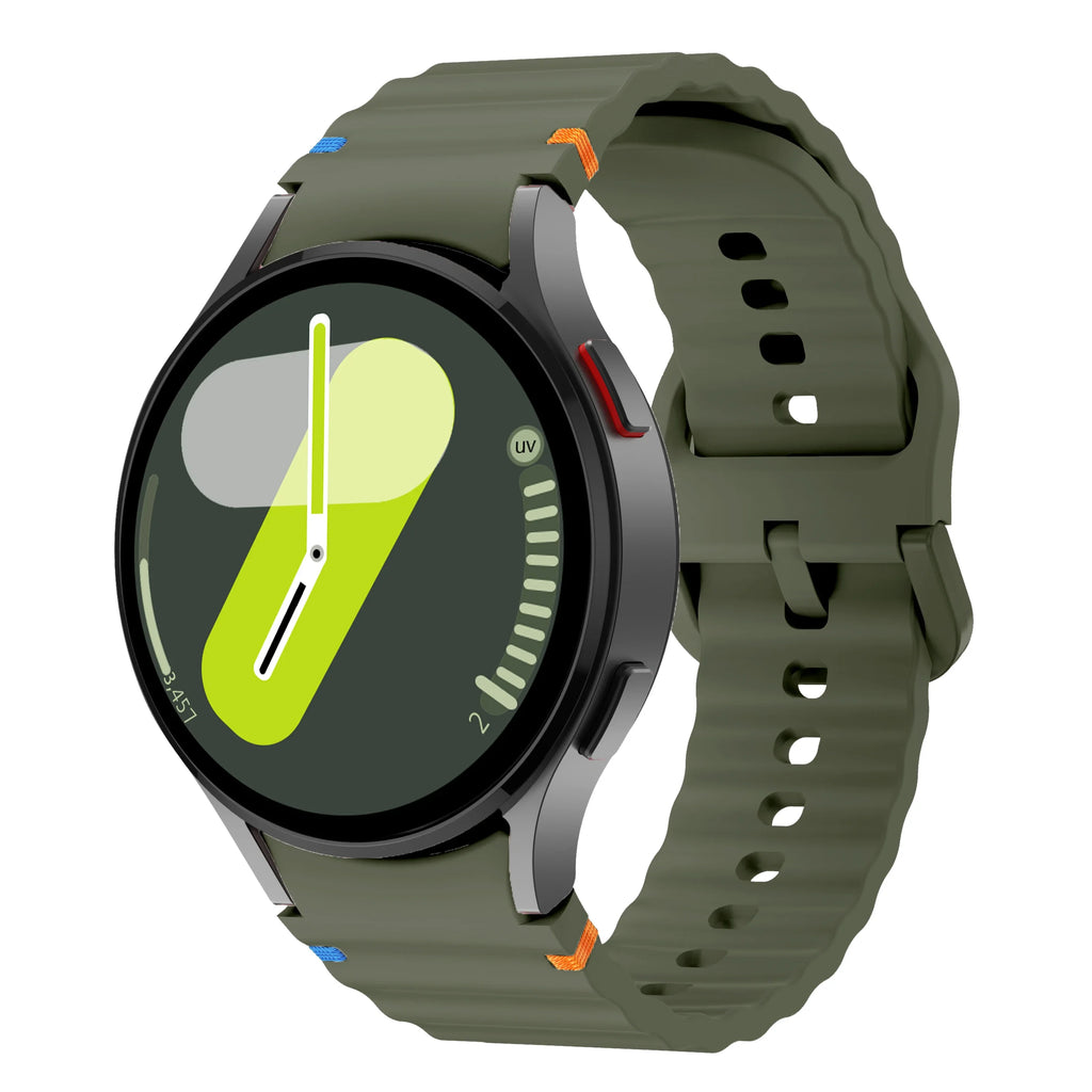 Original Silicone Band for Samsung Galaxy Watch 7 6 5 4 44mm 40mm 5Pro 45mm Bracelet for Galaxy Watch 4 6Classic 43mm 47mm Strap