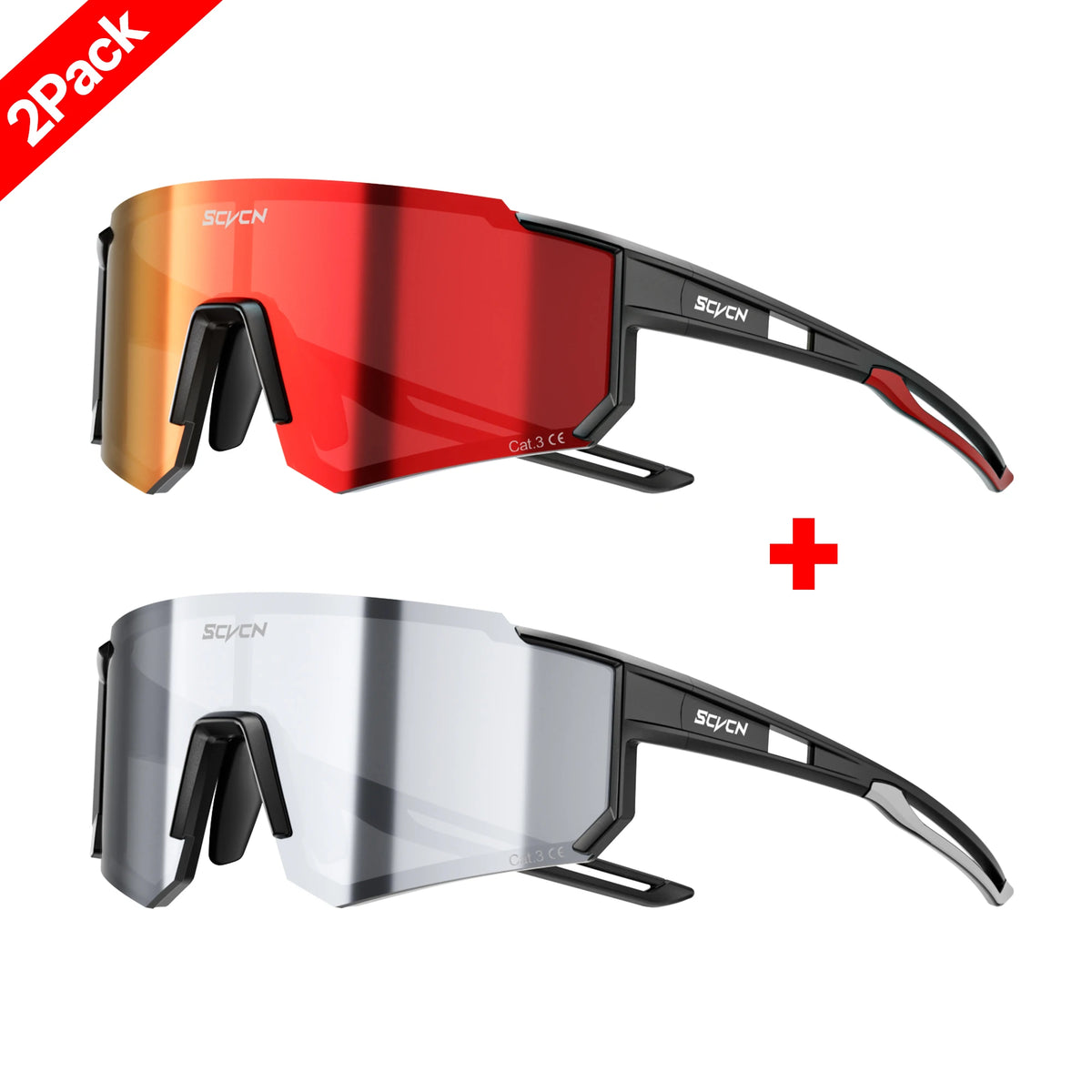 SCVCN New Outdoor Sport Cycling Sunglasses MTB Bike Cycling Hiking Eyewear Running Ultralight Men Women Pickleball UV400 Glasses