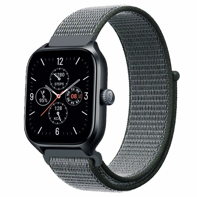 20mm 22mm Nylon Loop Strap for Amazfit GTR 47mm/GTR4 3 Pro/GTS 4 mini/3 Bracelet for Amazfit Balance 3 2/bip 5 6 Max/Stratos 2 3