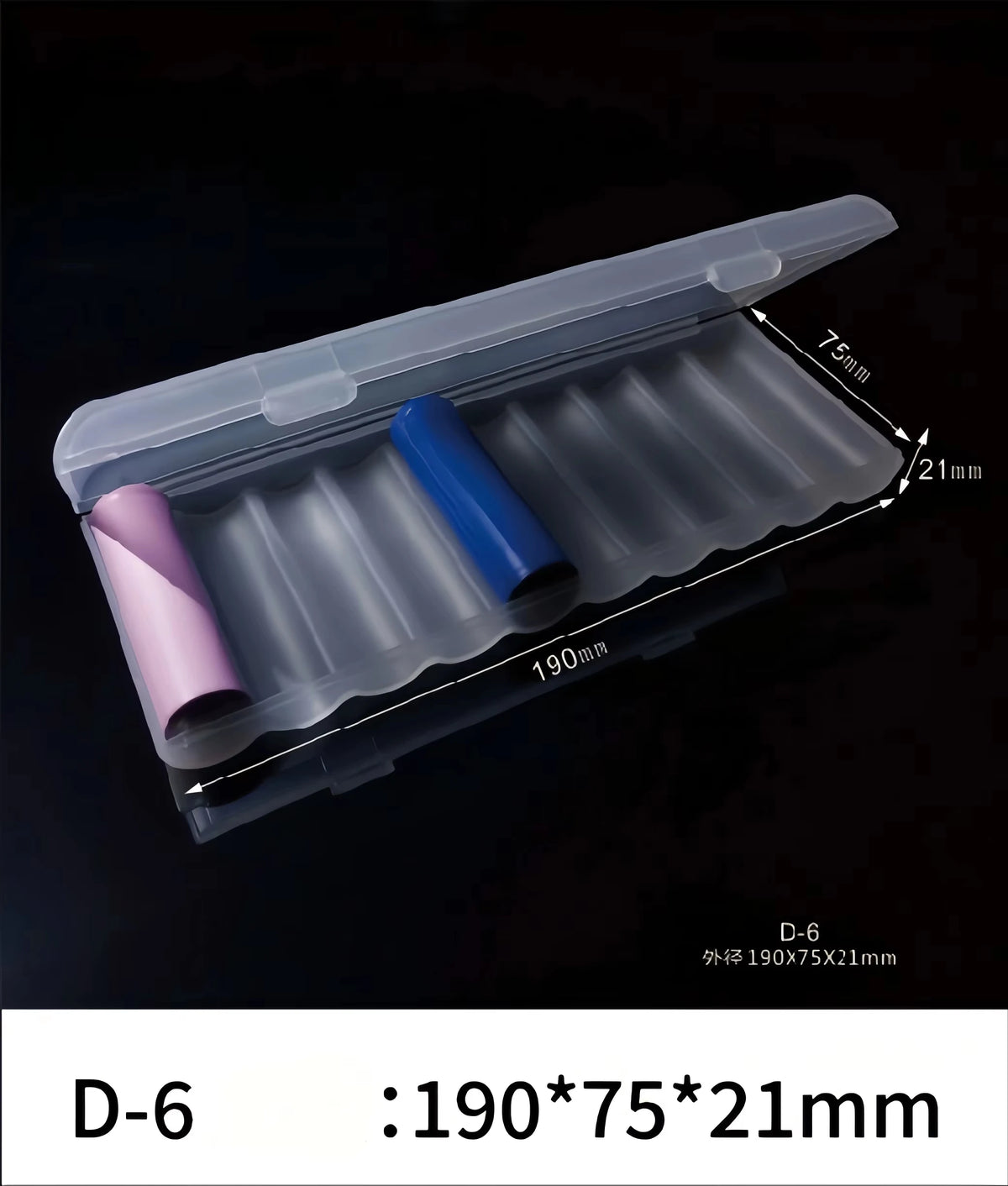 Waterproof Heavy-Duty 10 Slot Battery Case, Hard Plastic Organizer for AAA AA 18650 Batteries, Compact Travel Storage White,1PC