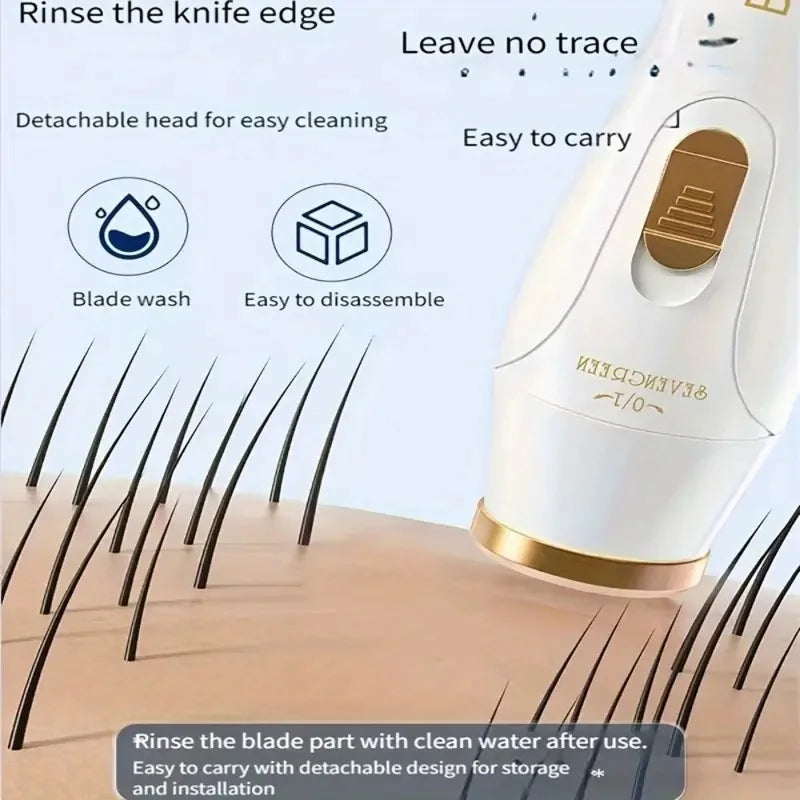 3-in-1 Electric Hair Removal Set, USB Rechargeable Nose Hair Trimmer, Underarm, Leg Hair, Nose Hair Removal Device