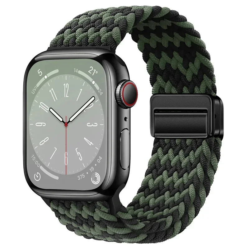 Nylon strap For Apple watch 11 10 42mm 46mm 9 8 7 45mm 41mm Ultra 3/2/1 49mm Magnetic wristband For iWatch 6 5 4 3 SE 44mm 40mm