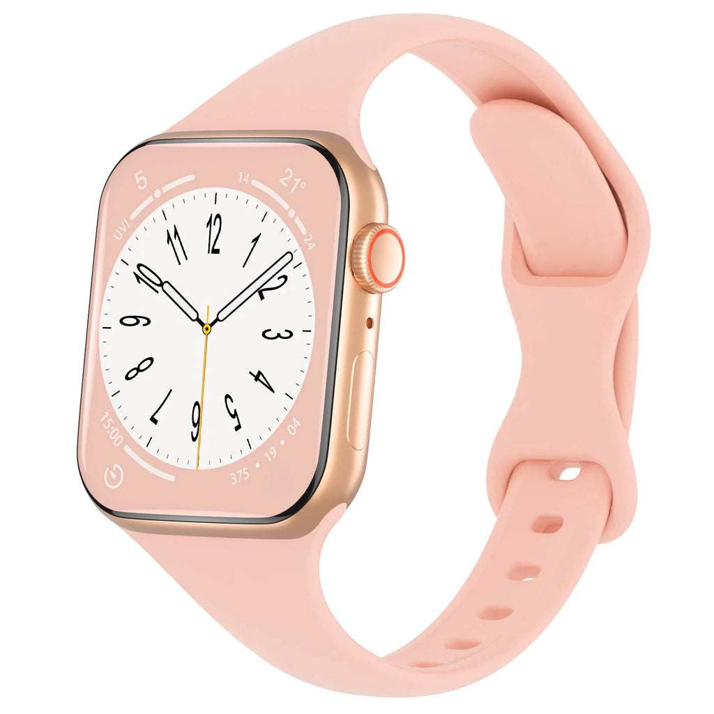 Silicone loop For Apple Watch Band 45mm 44mm 40mm 41mm 49mm Elastic Belt bracelet iWatch series ultra 5/4/3/SE/6/7/8 Strap