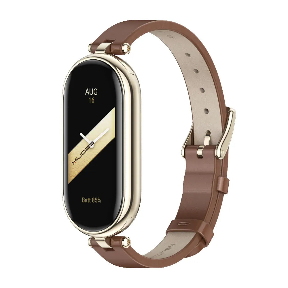 Mi Band 9 10 8 7 6 5 Strap for Xiaomi Smart Band 8 Bracelet NFC Global Version Leather Watch Band Mi 8 Wristband Miband 9 10