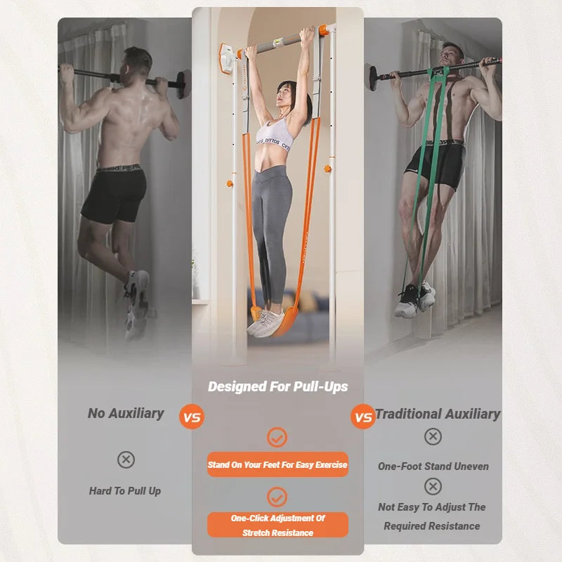 Adjustable Pull Up Assistance Bands Set For Pull-Ups Assist Men Women Hanging Training Chin-Up Workout Body Stretching Indoor