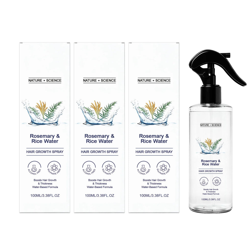 Rosemary & Rice Water Hair Spray Nourishing Hair Roots Repair Dry Hair Improving Smoothness Fragrance Soothing Hair Care Spray