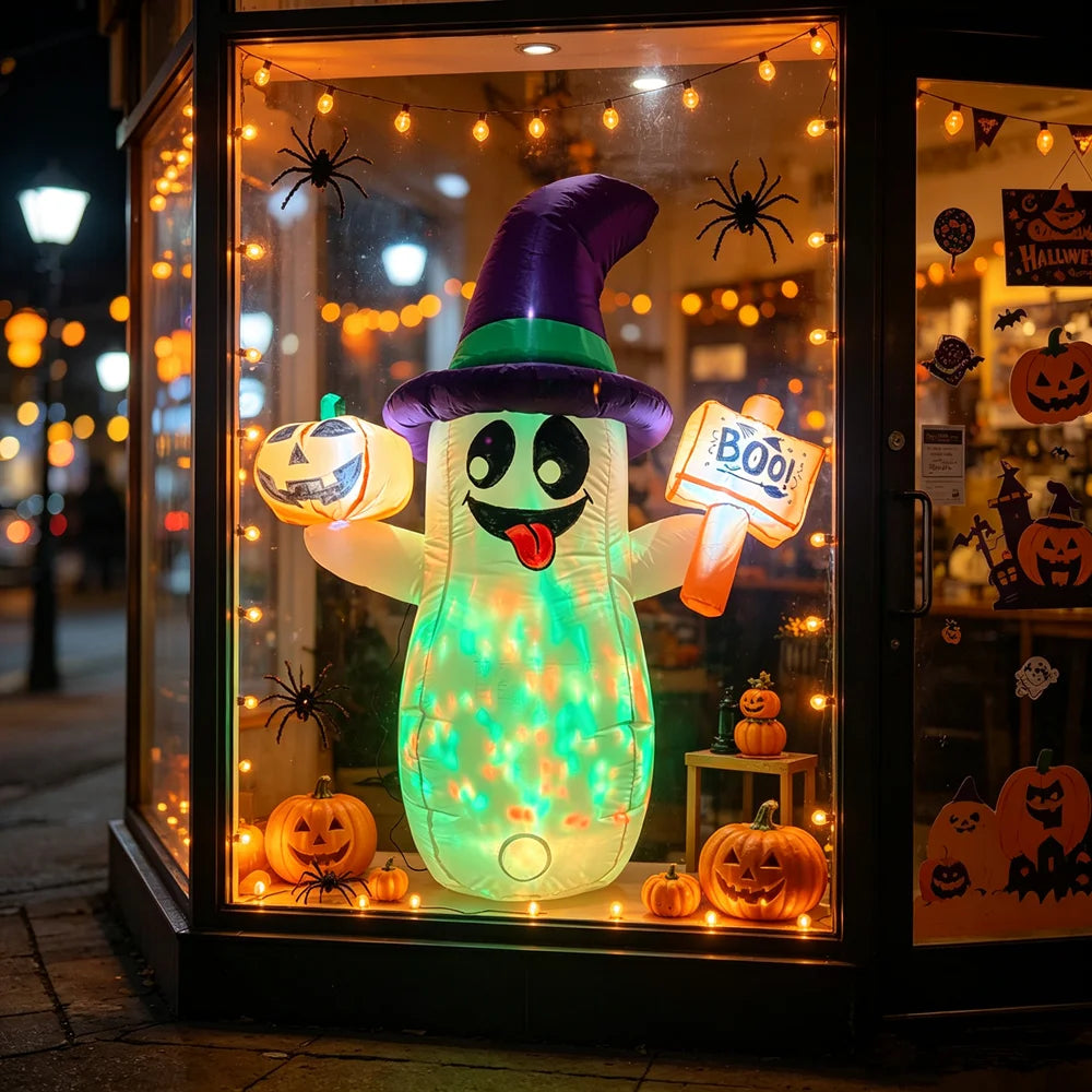 5-Foot LED Halloween Ghost Inflatable