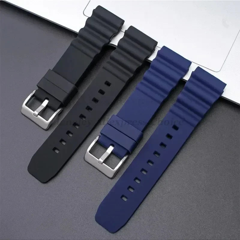Silicone Watch Band 20mm 22mm For Rolex SUBMARINER Waterproof Diving Bracelet For Citizen For Seiko SKX007 SRP777J1 Sports Strap