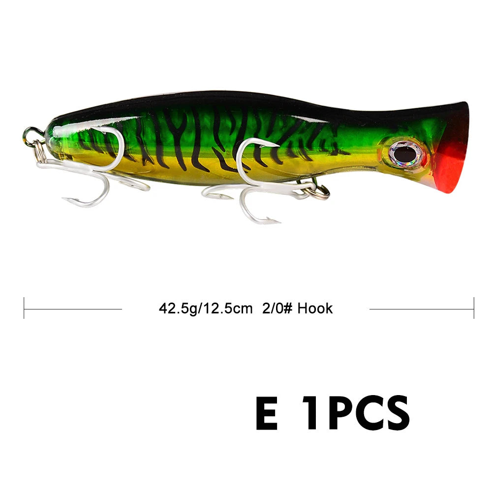 Fishing Hard False Bait Plastic Biomimetic Fish Bait 13CM/43G Tuna Heavy Sea Fishing Tool Top Water Fishing Tackle Accessories