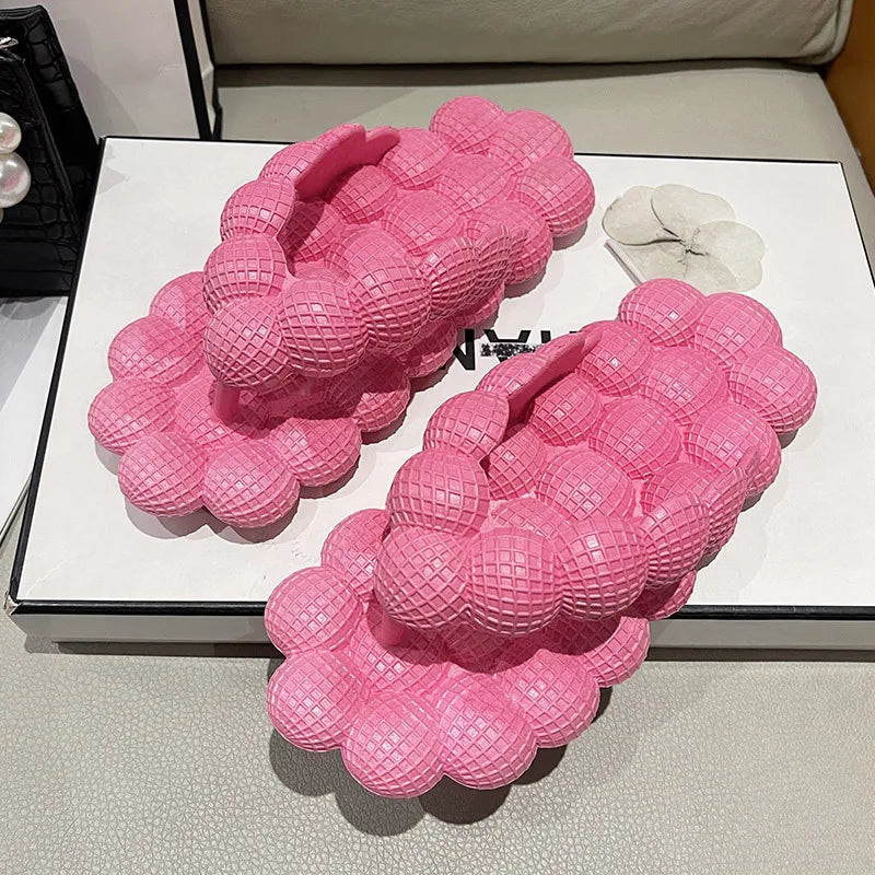 Flip-flops female summer wear ins fashion Korean version of all kinds of home indoor non-slip can wear flat slippers