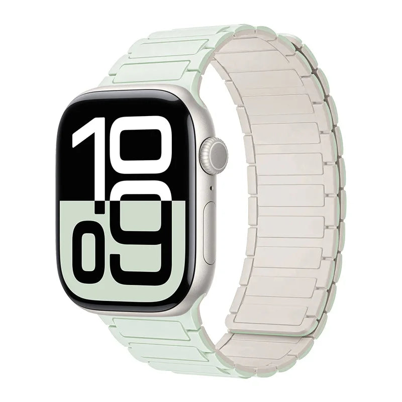Magnetic Silicone Band for Apple Watch Ultra 3 2 49mm 46mm 42mm 45mm 44mm 40 41mm Strap IWatch Series 11 10 9 8 7 6 SE Bracelet