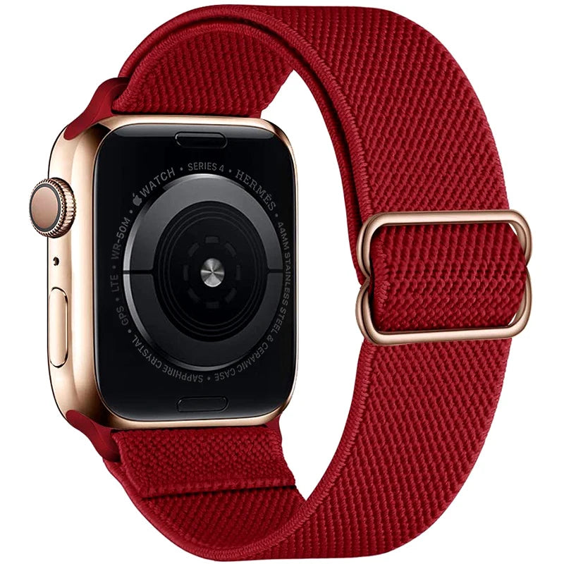 Scrunchie Strap for Apple Watch Band 45mm 44mm 40mm 41mm Adjustable Nylon Bracelet iWatch Series Ultra 3 4 5 SE 6 7 8 9 10 11