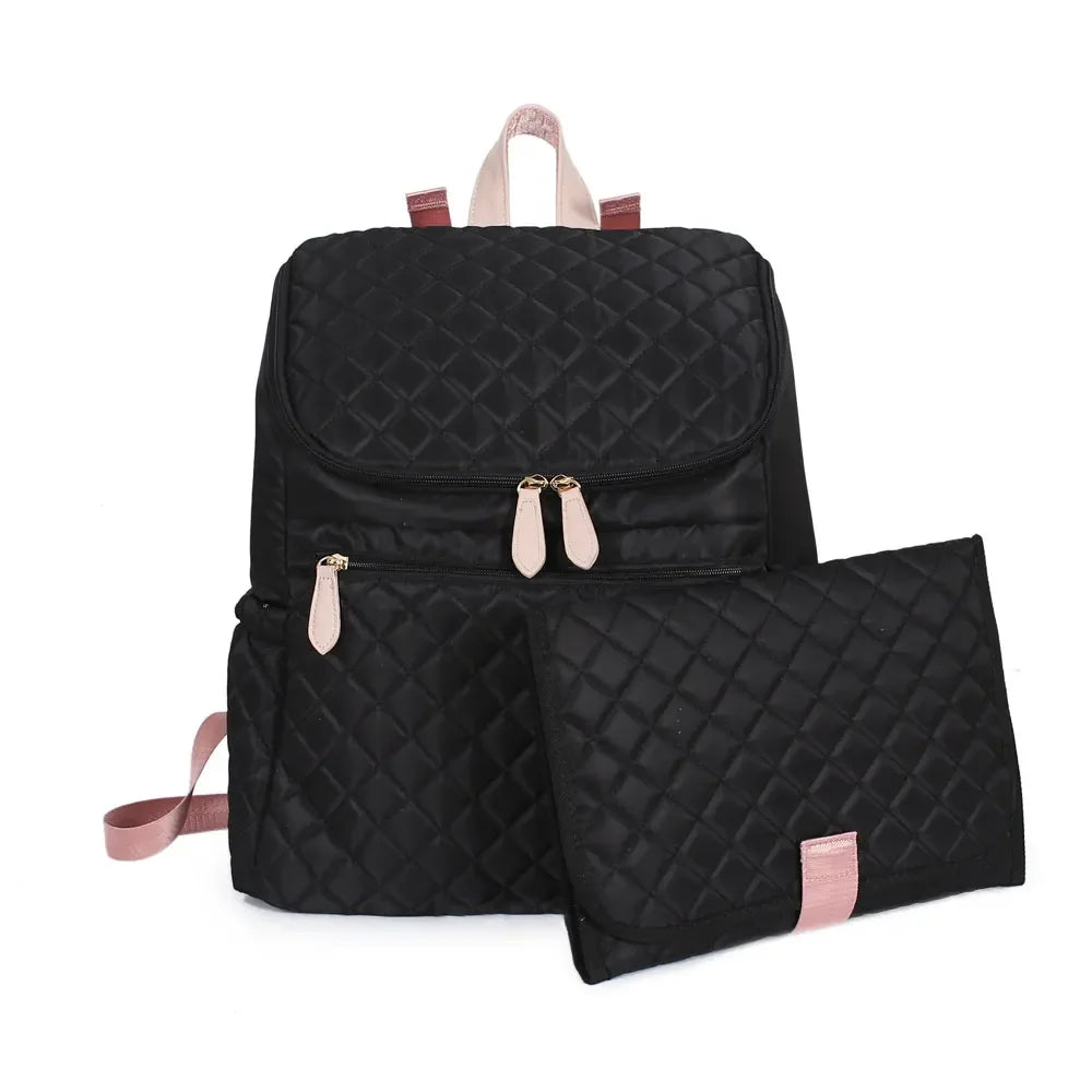 2022 Fashion New Baby Diaper Bag Backpack Multifunctional Diaper Bag Organizer with Thermal Milk Bottle Bag Baby Bags for Mom