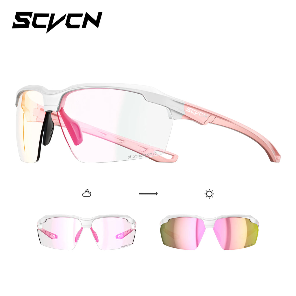 SCVCN Photochromic Cycling Glasses Outdoor Running Sunglasses Men Shockproof Tactical Goggles Outdoor Airsoft Shooting Glasses