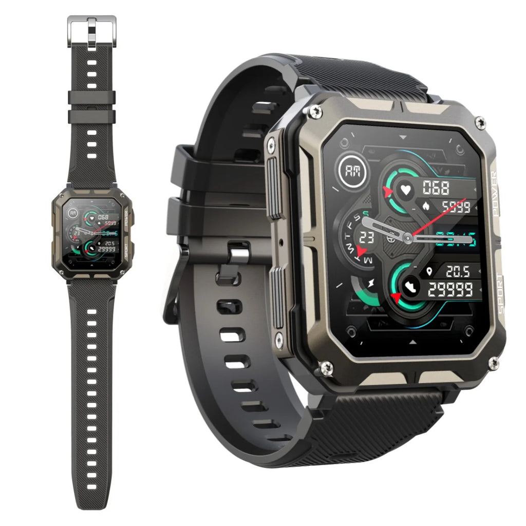 LEADOYS Ultra Smart Watch for Men Sports Tracking Sleep Monitoring Call & Message Alerts - Perfect Christmas & Halloween Gift