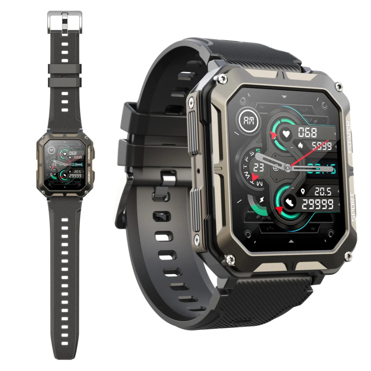 LEADOYS Ultra Smart Watch for Men Sports Tracking Sleep Monitoring Call & Message Alerts - Perfect Christmas & Halloween Gift