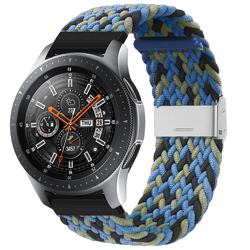 20mm 22mm Nylon strap for Samsung Galaxy Watch 3 42mm 46mm Gear S3 Active 2 Watch Adjustable Bracelet For Amazfit Huawei Correas