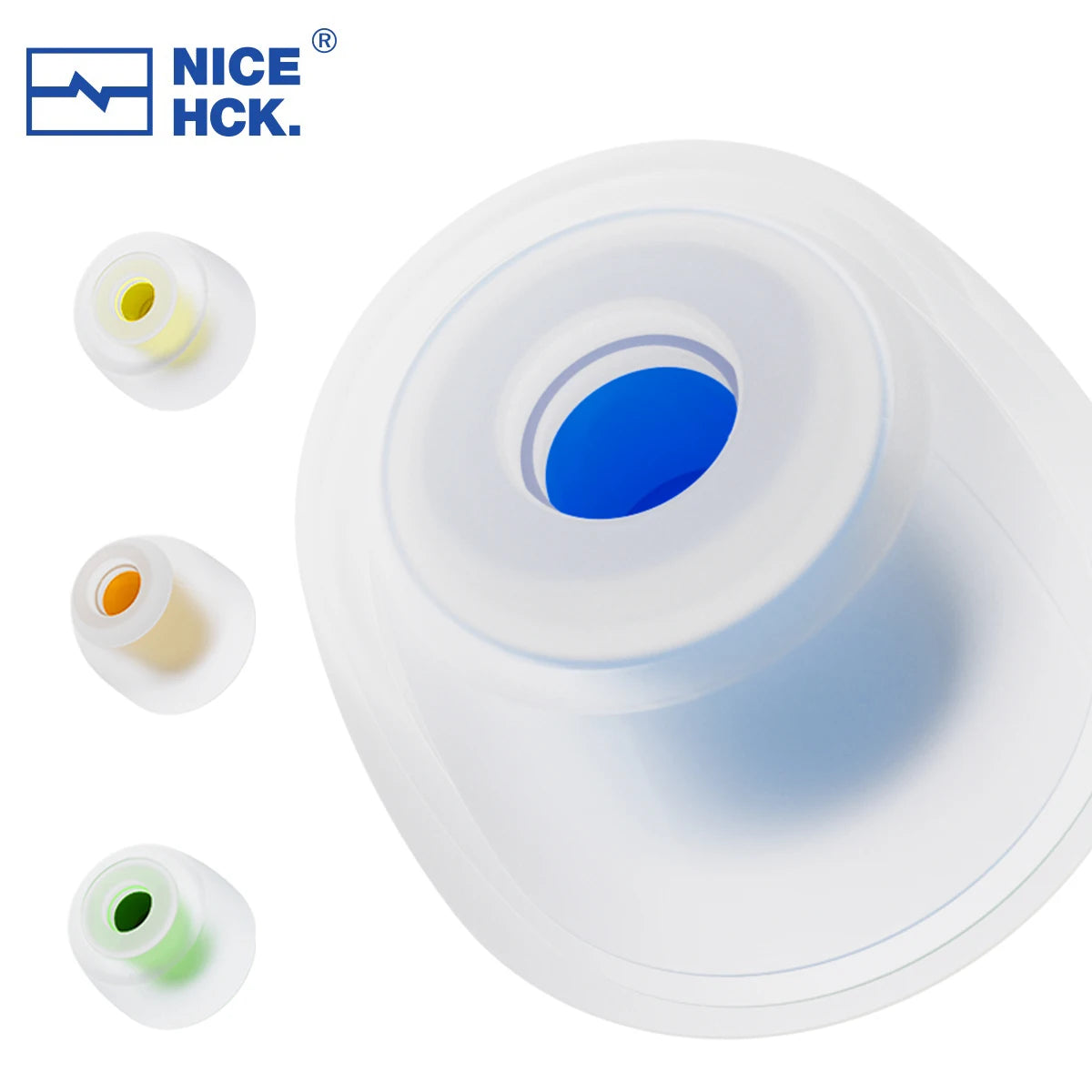 NICEHCK R04 Silicone In-Ear Acoustic Eartips for NX8Ti Rockies NX7MK4 Daybreak Reference Titan X Dusk EDC Pro Zenith ZS10 Pro