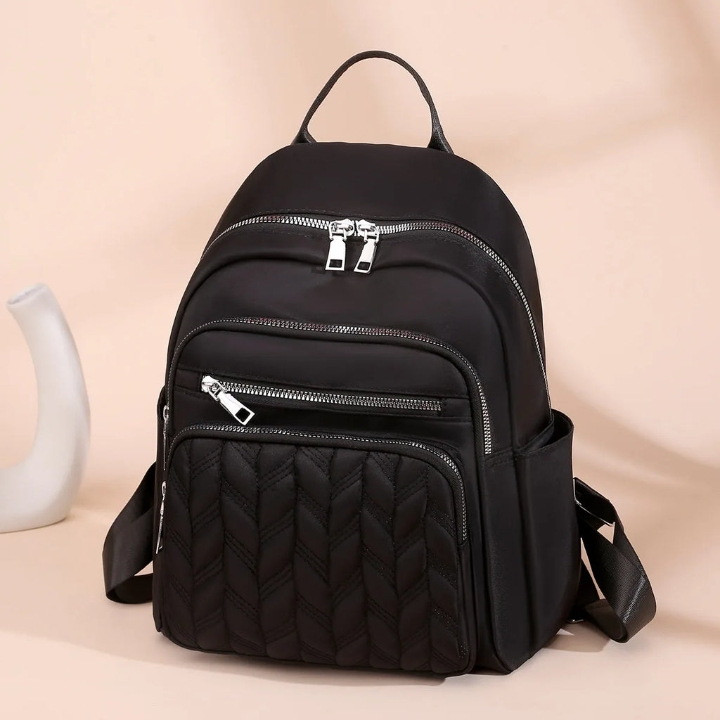 Vento Marea Women Backpack 2025 Travel Casual Waterproof Women's Shoulder Bags Female Large Capacity Oxford Rucksack Black Purse