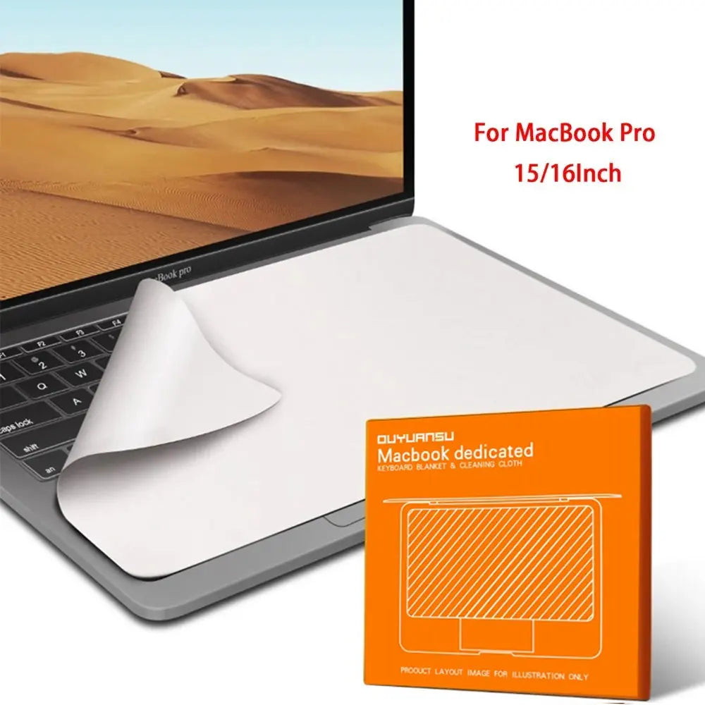 Notebook Palm Keyboard Blanket Cover Microfiber Dustproof Protective Film Laptop Screen Cleaning Cloth MacBook Pro 13/15/16 Inch