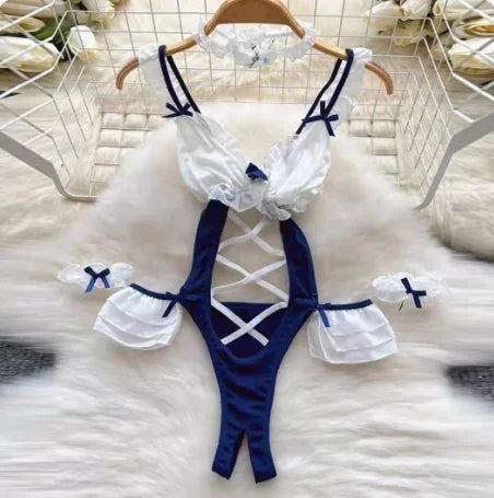 Woman Fashion Comfortable Jumpsuit Women Uniform Sexy Party Hotsweet Outfit Women Cool style Long Sleeve Jumpsuit Set Halloween