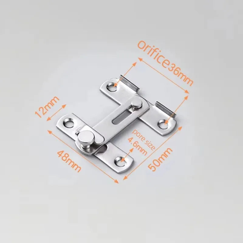 1/2/3Pcs New Hot Selling Stainless Steel Sliding Barn Door Lock Hardware Gate Latches, Window Closet, Matte Black Silvery Latch