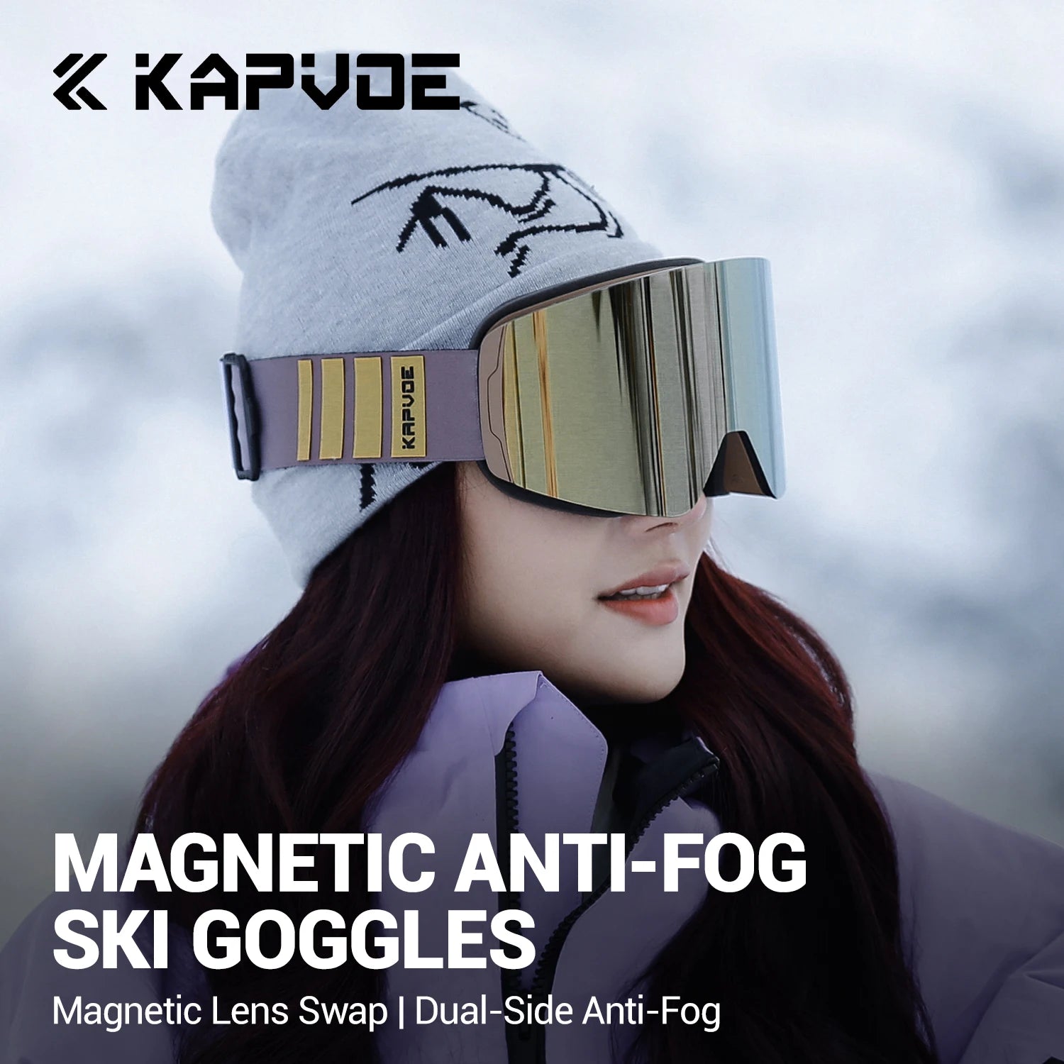 Outdoor Photochromic Ski Goggles Men Snowboard Glasses Women Winter Snow Sunglasses UV400 Magnetic Attraction Lens High Quality
