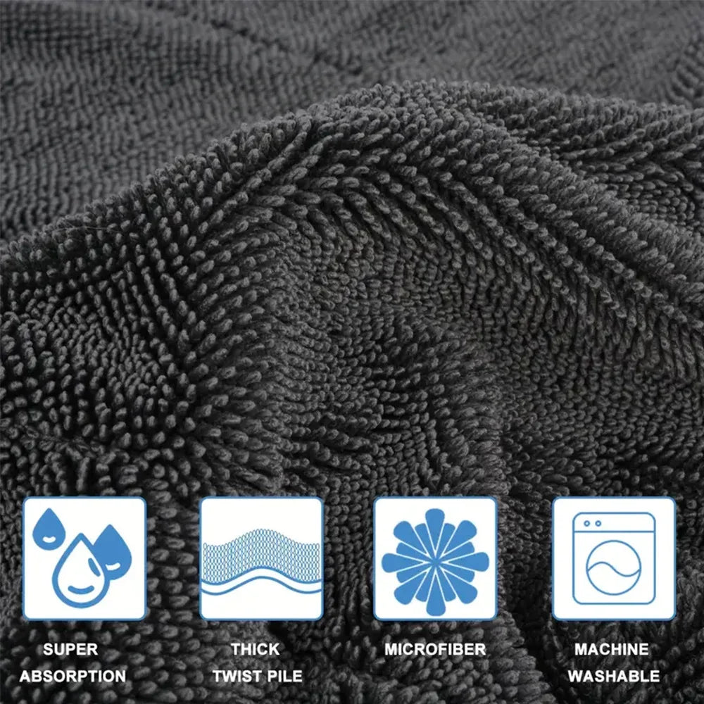 40*60/40cm Car Wash Towel 600GSM Microfiber Double-Sided Ultra Absorbent Car Wash Cloth Cleaning Drying Towel Washing Accessorie