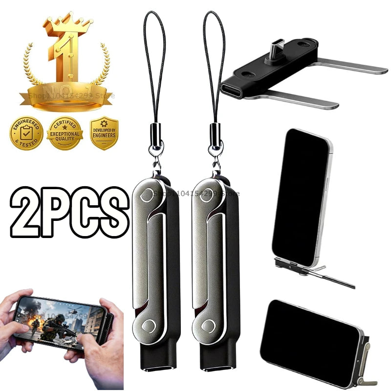 240W Charge Wire Bracket with Invisible Support Foldable Phone Holder USB Type C Flat Charger Charging Cable C Kick Cable Stand