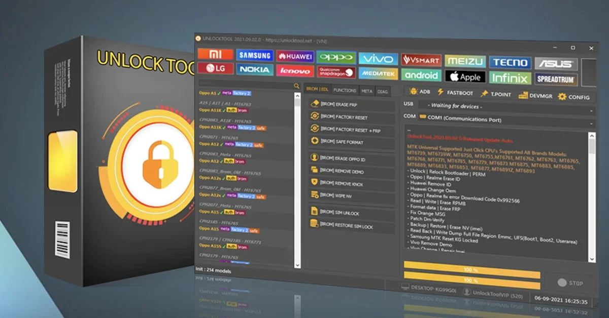 UNLOCKTOOL License New and Renewal for 3/6/12 Months - Unlock Tool Powerful Android Repairing Tools