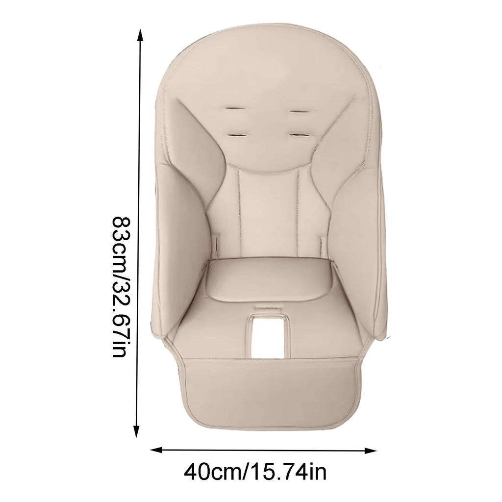 Portable Dining Chair Cover Baby PU Leather Dining Chair Pad Soft Multifunctional Seat Cover With Padding For Kids Children