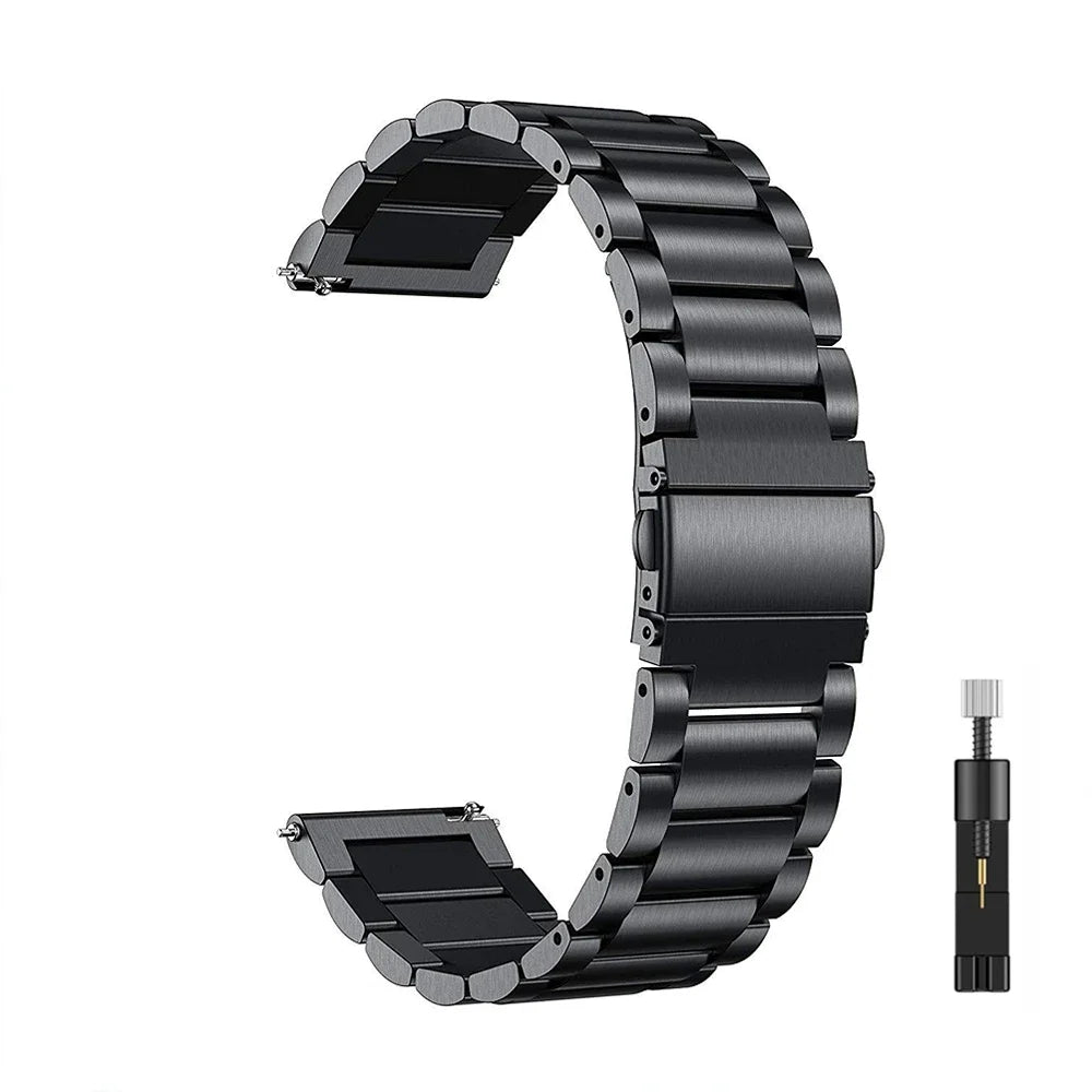 20mm 22mm Metal Strap for Huawei Watch GT/2/3/4/GT5/GT6 Pro 46mm Stainless Steel Wristband for Samsung Galaxy Watch 5/6/7 Strap