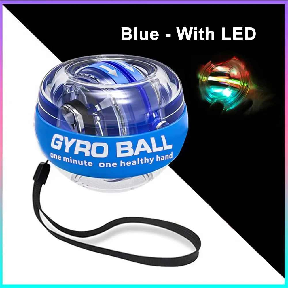 Portable Self-lifting Wrist Gyro Grip Ball Forearm Trainer Strength Exerciser to Build Arm and Finger Muscles
