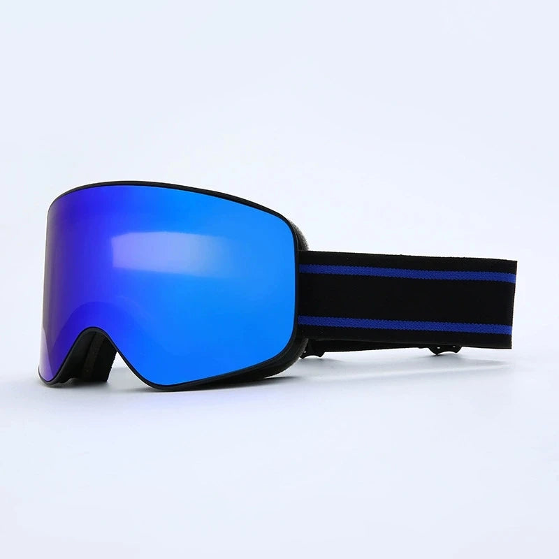 Ski Snowboard Goggles Women Men Skiing Eyewear Mask UV 400 Snow Protection Over Glasses Adult Double Anti-Fog Cylindrical