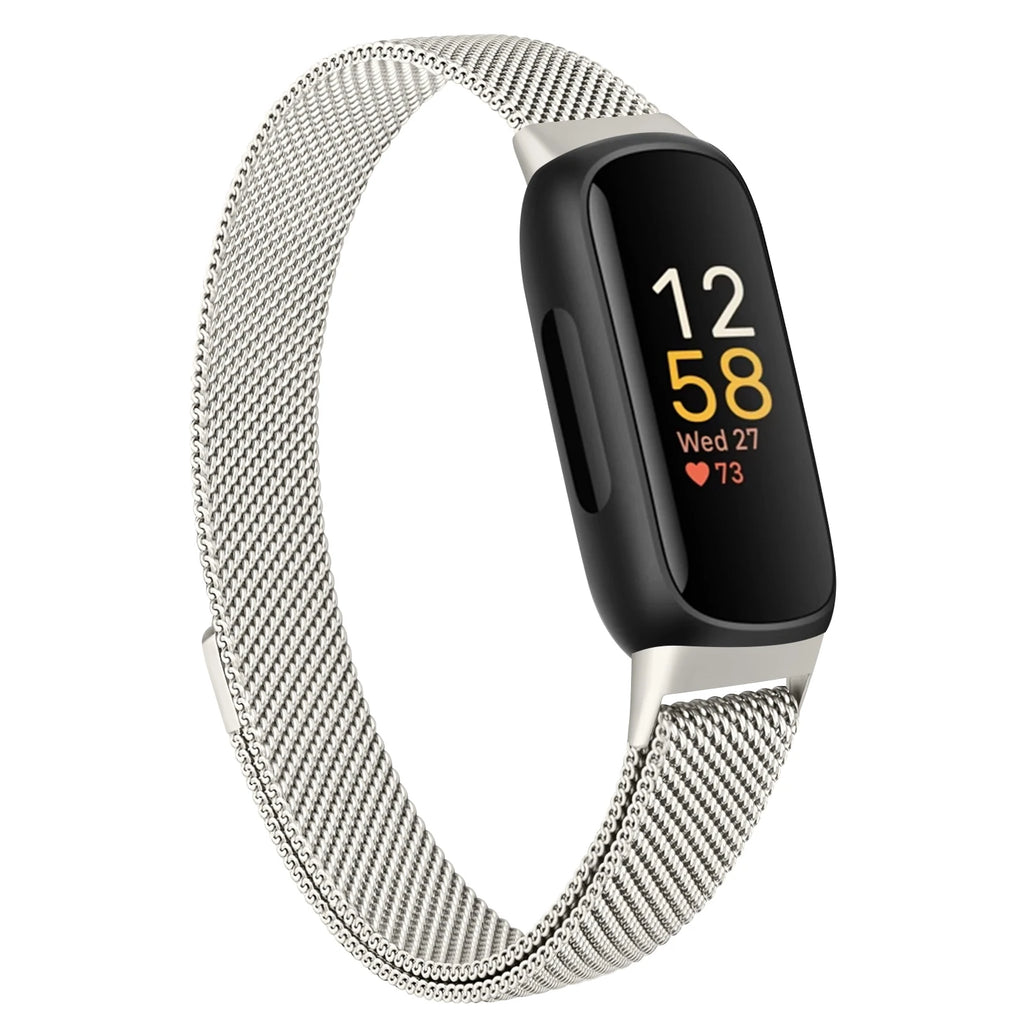 Metal Magnetic Loop Strap For Fitbit Inspire 3 Band Stainless Steel Watchband Bracelet For Fitbit Inspire 3 Strap Wristband