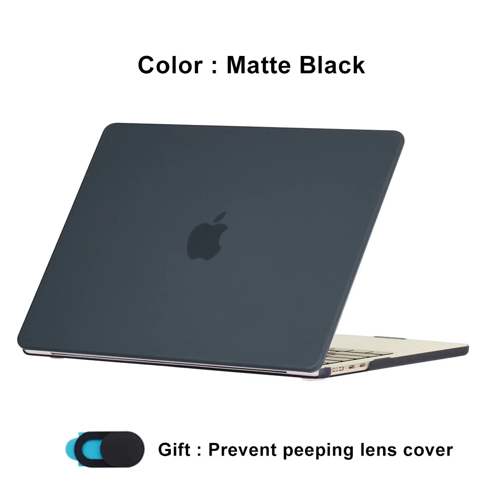 Laptop Cases for MacBook Air 15 Case M5 M4 A3448 A3241 Touch ID Pasta MacBook Air 15.3 Inch 2024 M3 A2941 M2 A3114 Funda Shell