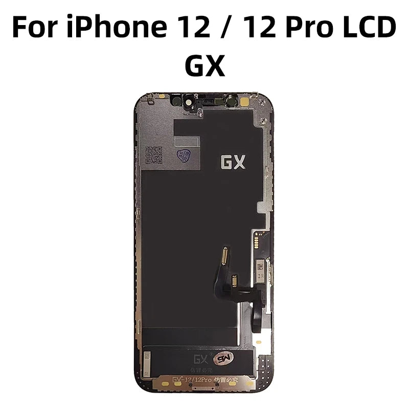 GX OLED For iPhone X XS XR XS Max LCD 11ProMax 13 ProMax 14ProMax 3D Touch Screen Digitizer 12 Mini 12 Pro Max Replacement Parts