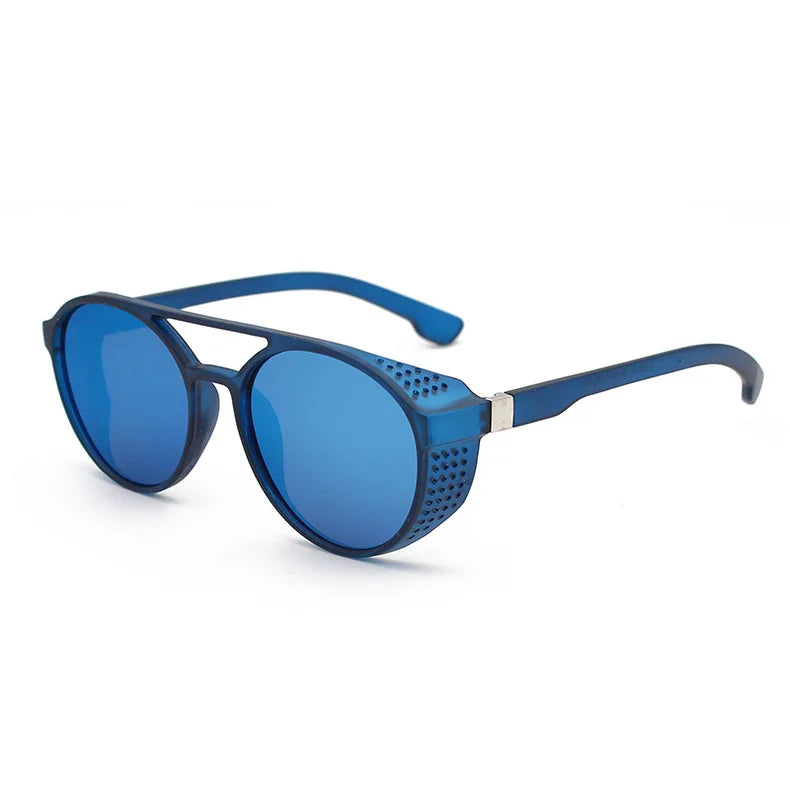 1/2PCS Classic Gothic Steampunk Sunglasses Men Women Brand Designer Shades Retro Round Driving Sun Glasses UV400