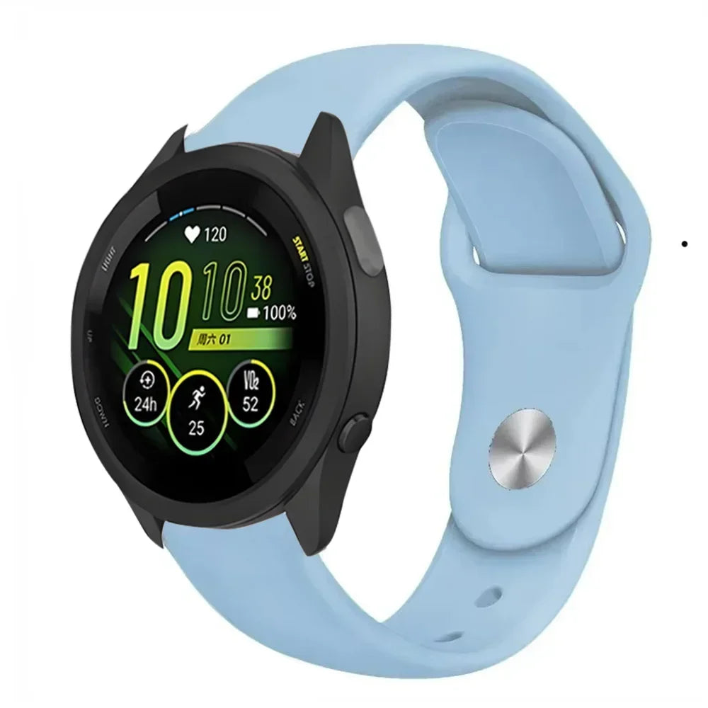 18/20/22mm Soft Silicone Strap For Gramin Forerunner 55 165 645 965 255/265 bracelet Accessories Wristband Garmin Venu 3S Correa