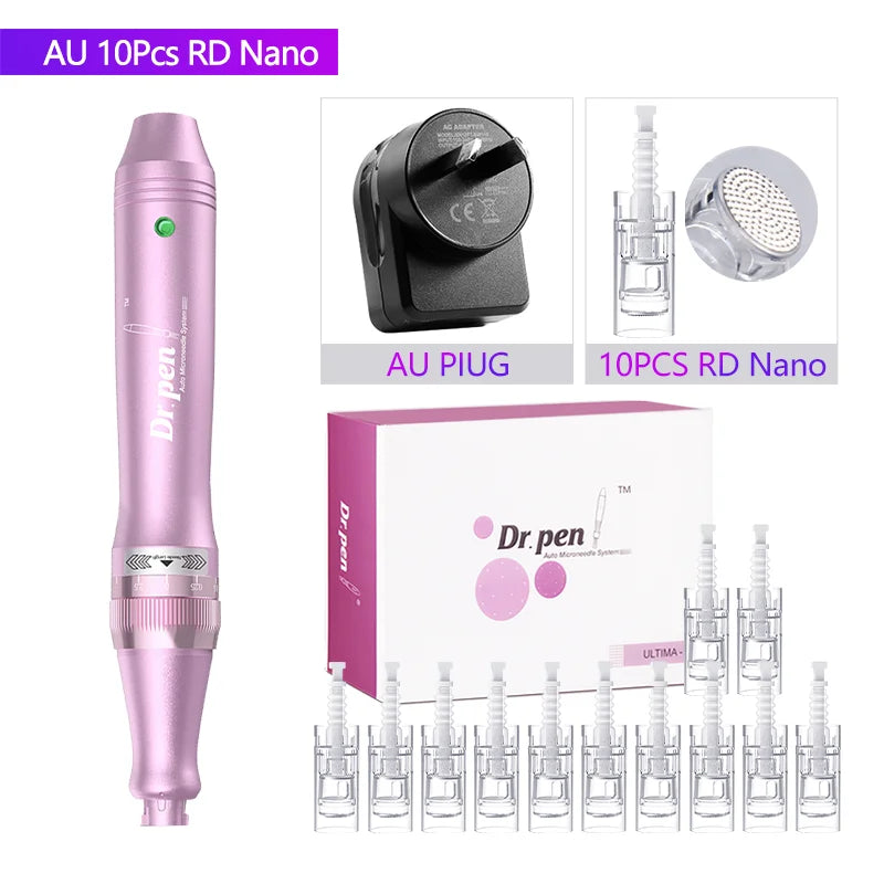 Authentic Dr. Pen Ultima M7 12Pcs 0.25mm Needles Multi-function Facial Mesotherapy Skin Wireless Electric Derma Beauty Device